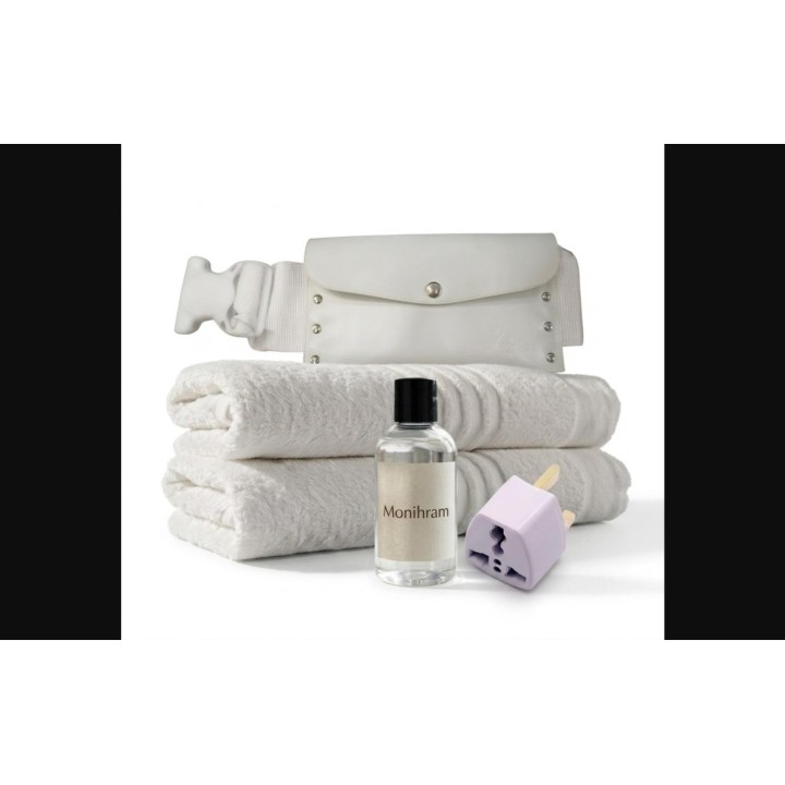 Pack Omra — Ihram 100% Coton + Ceinture + Adaptateur + Savon | MonIhram