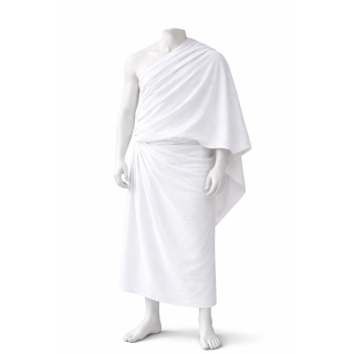 Ihram homme blanc haute densité finition soft-touch pour pèlerinage - MonIhram