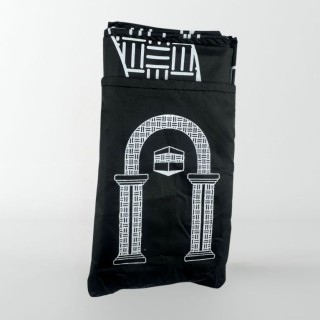 Tapis de prière de voyage format de poche avec pochon, léger et pratique pour Hajj et Omra.