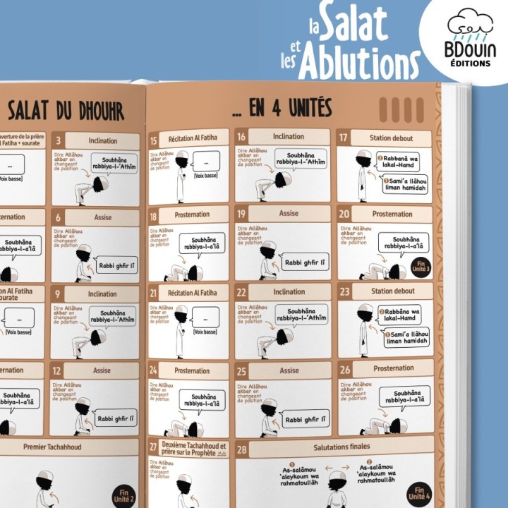 Mini Guide Salat et Ablutions (Garçon) - Apprendre la Prière Illustré