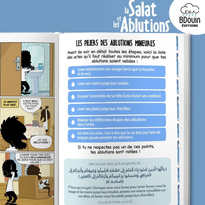 Mini Guide Salat et Ablutions (Garçon) - Apprendre la Prière Illustré