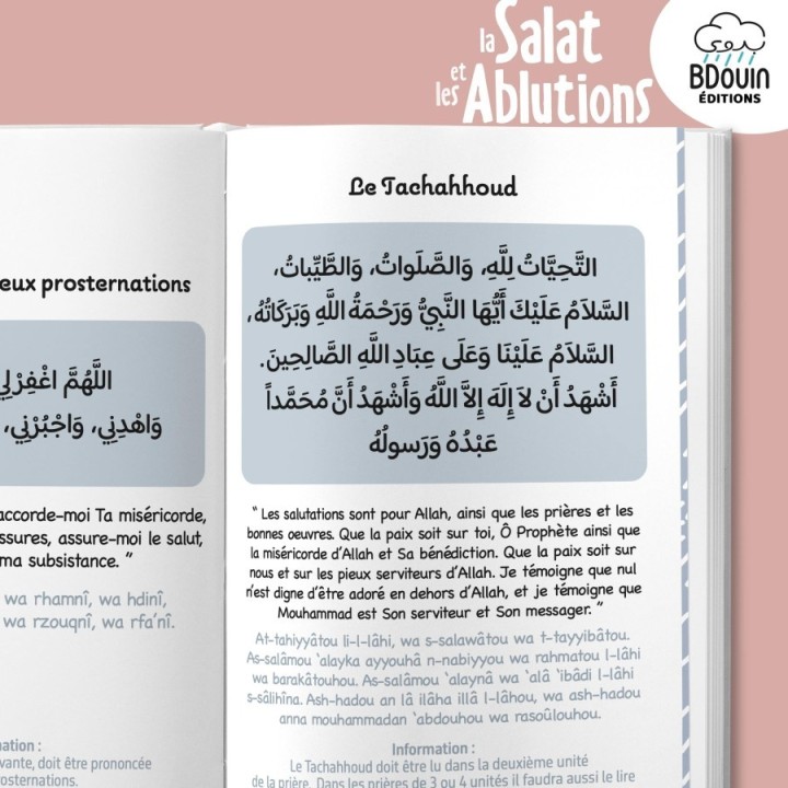 Mini Guide Salat et Ablutions (Fille) - Apprendre la Prière Illustré Bdouin